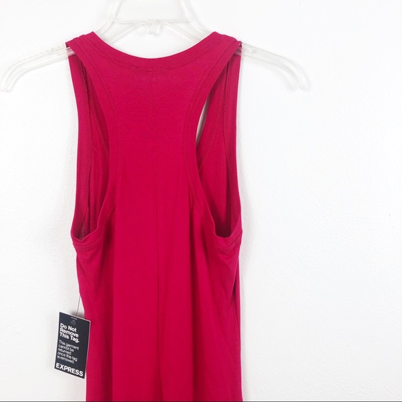 Express Sleeveless Racerback High Low Tank Dress - Picture 7 of 8